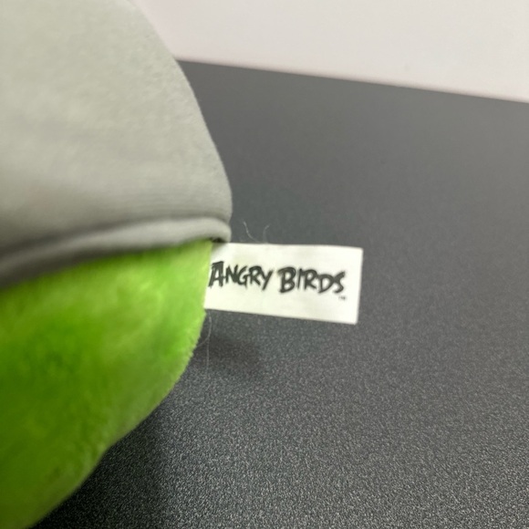 2010 Commonwealth Toys Angry Birds Classic Helmet Green Pig 5" Plush Collection - Picture 7 of 7